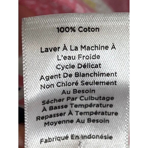 Talbots Floral Top L Pink Tropical Resort Workwear Classic Preppy Colorful Retro - Picture 11 of 14